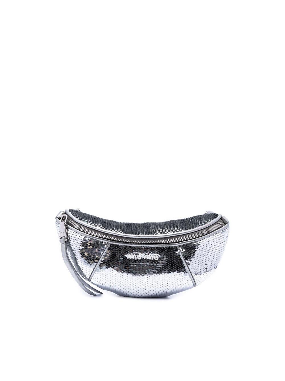 Miu Metallic Calfskin Sequin #349126M66B